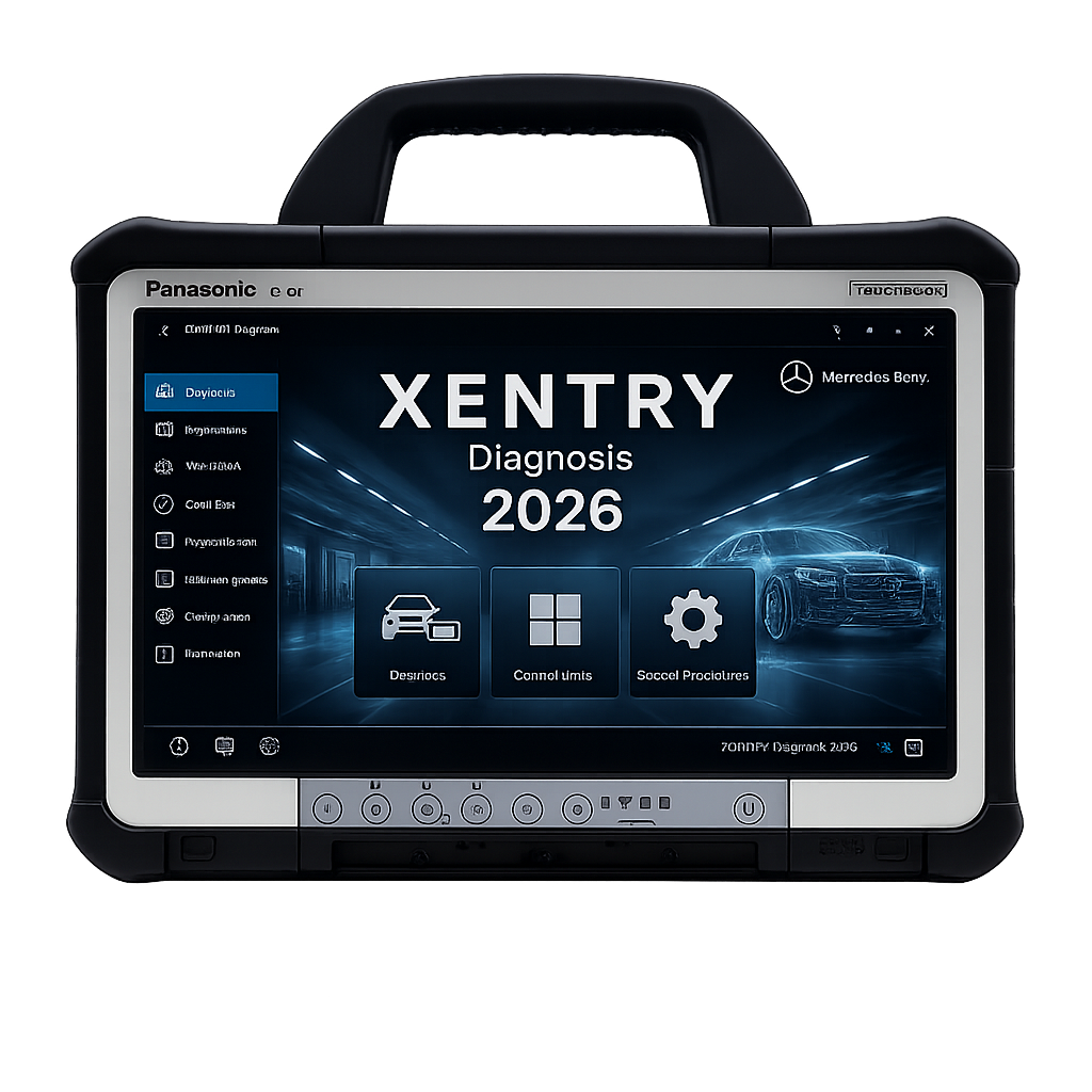 PANASONIC CF-D1 XENTRY 2026 DIAGNOSIS WWW.DIAGNOSISDIESEL.COM